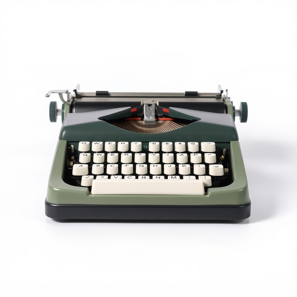 AI-generated picture for Brad Optimal's review of the Lacquered Typewriter