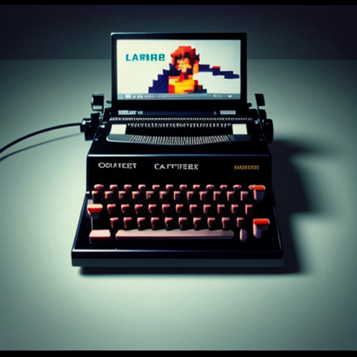 AI-generated picture for xX_R4GEQU1T_Xx's review of the Lacquered Typewriter