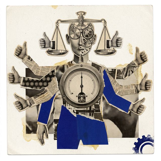 Dada collage portrait of Der Konsens