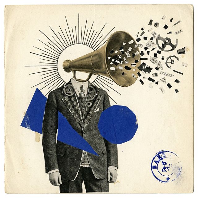 Dada collage portrait of Die Presseabteilung