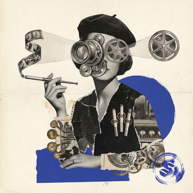 Dada collage portrait of Madame Ennui